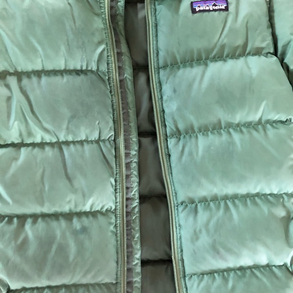 Kids Patagonia down sweater jacket green m (10) - Picture 2 of 4